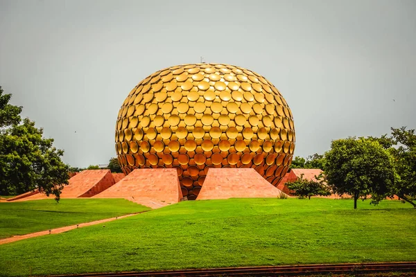 Auroville Uma Cidade Universal Produção Puducherry Sul Índia Dedicada Ideal — Fotografia de Stock