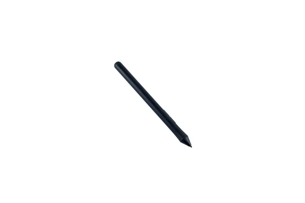 Fekete stylus egy grafikus tabletta, izotit fehér alapon. — Stock Fotó