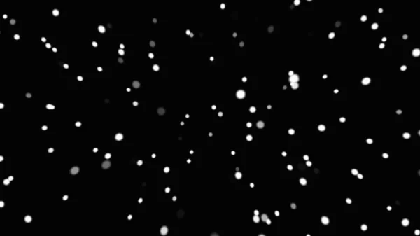 Белый абстрактный снег падает на черном фоне. зима, природа. — стоковое фото