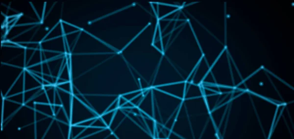 Soyut mavi teknoloji ağı. Soyut noktalar ve satır dokusu arka planı. Boşluğu kopyala.