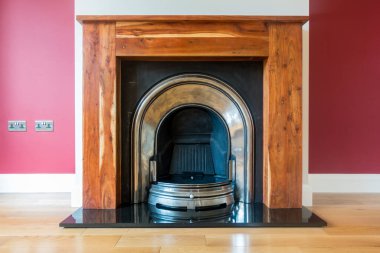 İngiltere 'de şöminenin içi Oturma odası