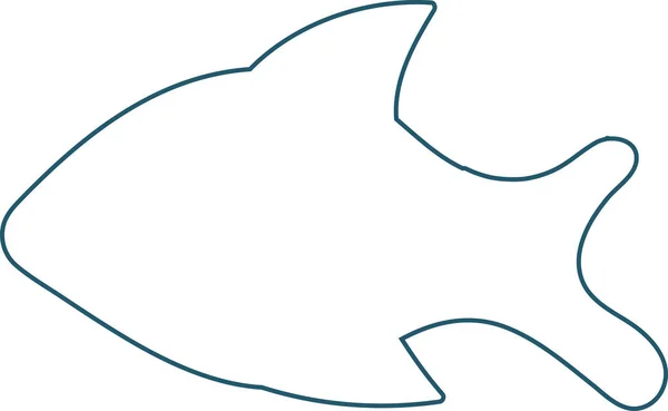 Очаровательная Подводная Рыба Детей Книги Дети Вымышленный Персонаж Анимационная Рисованная — стоковый вектор