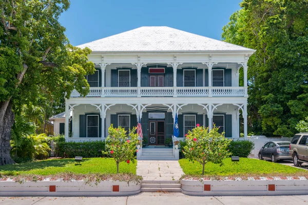 Key West Usa 2019 Prachtig Oud Houten Huis Spaanse Koloniale — Stockfoto