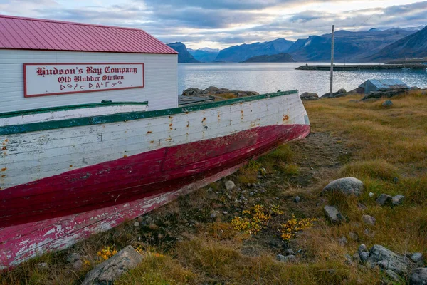 Pangnirtung Canada 2019 Hudson Bay Company Old Blubber Station Remote — 图库照片