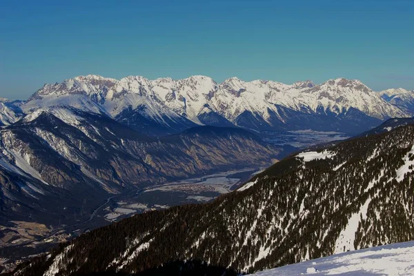 Vista Deslumbrante Topo Das Montanhas Kaunertal — Fotografia de Stock