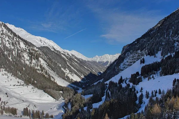 Vista Deslumbrante Topo Das Montanhas Kaunertal — Fotografia de Stock