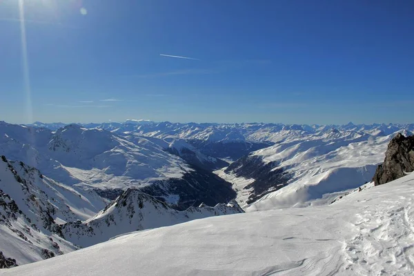 Prachtig Uitzicht Vanaf Top Van Bergen Kaunertal — Stockfoto