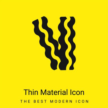 Bacon minimal bright yellow material icon