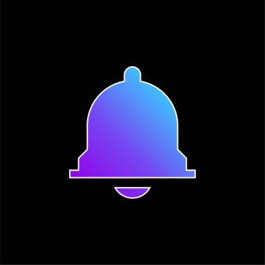 Alarm mavi gradyan vektör simgesi