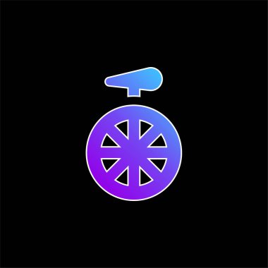Bisiklet mavi gradyan vektör simgesi