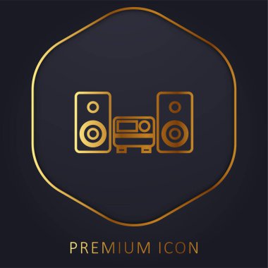 Ses Donanımı Altın Hat prim logosu veya simgesi