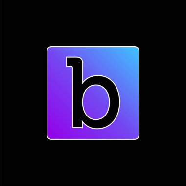 Bloson Logosu mavi gradyan vektör simgesi