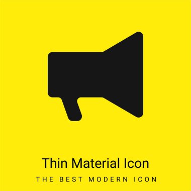 Ses Güçlendirme Sözcüsü Araç Silüeti En az sarı malzeme simgesi