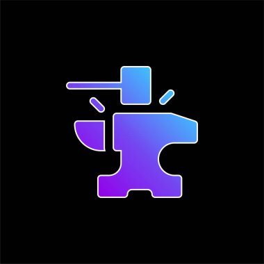 Örs mavisi gradyan vektör simgesi