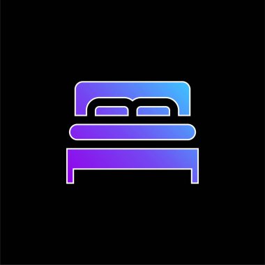 Yatak mavisi gradyan vektör simgesi