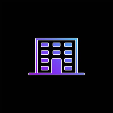 Daireler Mavi Gradyan vektör simgesi oluşturuluyor