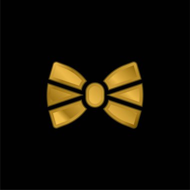 Baş Bağlama Altın Kaplama Metal Simge veya logo Vektörü