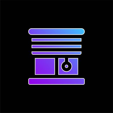 Mavi eğimli vektör simgesini kör eder