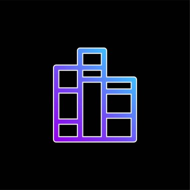 Kitaplar mavi gradyan vektör simgesi