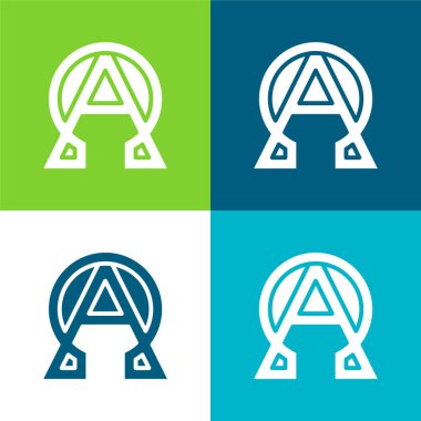 Alfa ve Omega Düz Renk en az simge kümesi