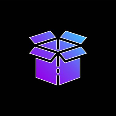 Kutu mavisi gradyan vektör simgesi