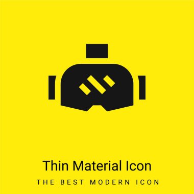 Ar Glasses minimal bright yellow material icon clipart svg vector 