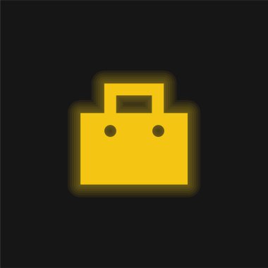 Sarı parlak neon simge