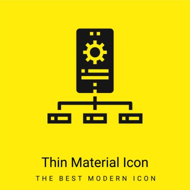 Api en az parlak sarı madde simgesi