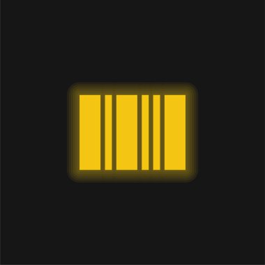 Parlayan parlak neon simgesi