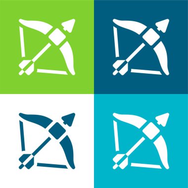 Okçuluk Düz Renk en düşük simge kümesi