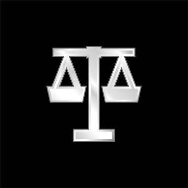 Gümüş kaplama metalik simge