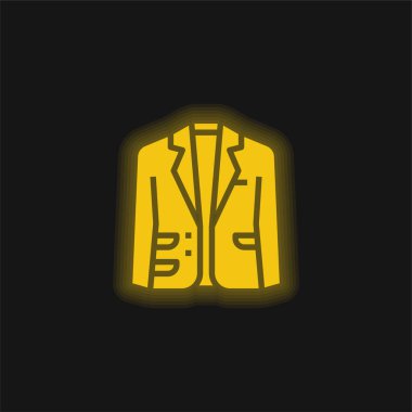 Blazer sarı parlak neon simgesi