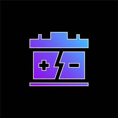 Pil mavi gradyan vektör simgesi