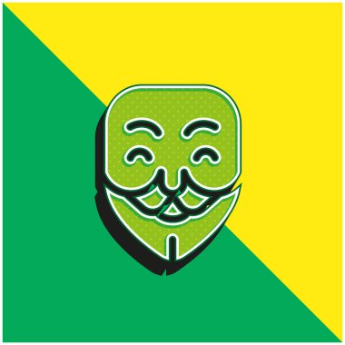 İsimsiz yeşil ve sarı modern 3d vektör simgesi logosu