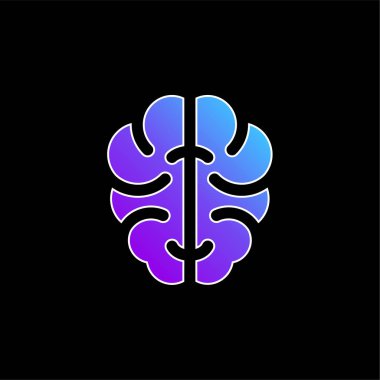 Beyin mavisi gradyan vektör simgesi