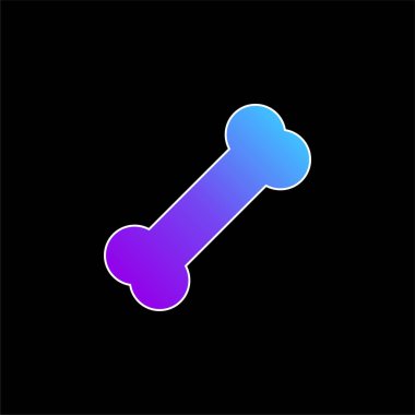 Kemik mavisi gradyan vektör simgesi