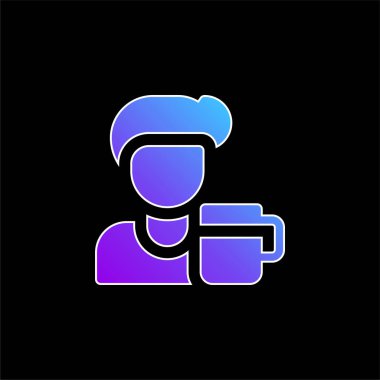 Bira mavisi gradyan vektör simgesi