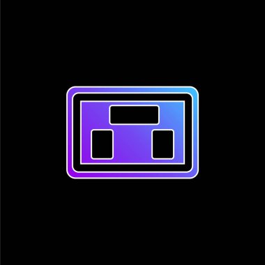 Amerikan Futbolu Mavi Gradyan vektör simgesini Skorladı