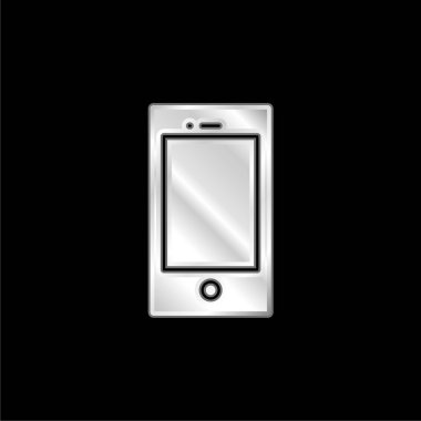 Apple Ipod gümüş kaplama metalik simge