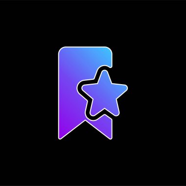 Yer imi mavi gradyan vektör simgesi