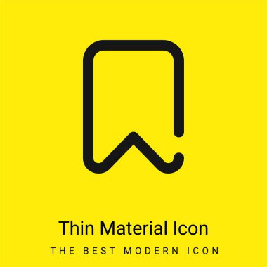 Yer imi en az parlak sarı madde simgesi