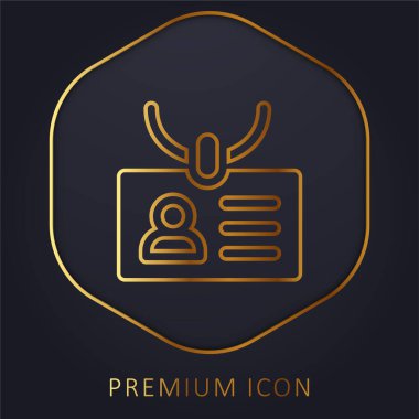 Akreditasyon Altın Hat prim logosu veya simgesi