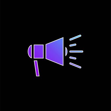 Mavi gradyan vektör simgesini duyur