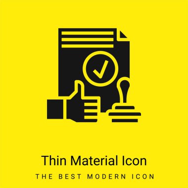 En az sarı madde simgesini onayla