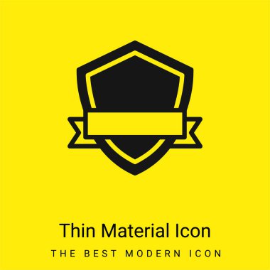 Rozet en az parlak sarı madde simgesi