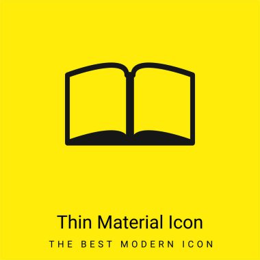 Kitap Ortadaki En Küçük Parlak Sarı Madde Simgesinde Açık