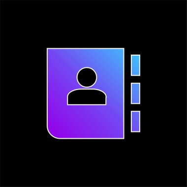 Gündem mavi gradyan vektör simgesi