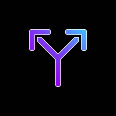 Alternatif mavi eğimli vektör simgesi