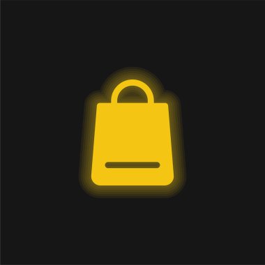 Sarı parlak neon simge