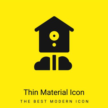 Kuş evi en az parlak sarı madde simgesi